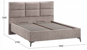 Кровать двуспальная Делана с ПМ Тип 1 в Лесном - lesnoy.ok-mebel.com | фото 3
