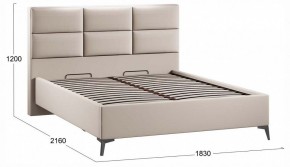Кровать двуспальная Делана с ПМ Тип 1 в Лесном - lesnoy.ok-mebel.com | фото 3