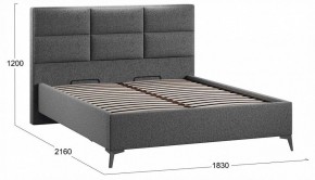 Кровать двуспальная Делана с ПМ Тип 1 в Лесном - lesnoy.ok-mebel.com | фото 3