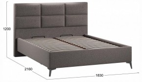 Кровать двуспальная Делана с ПМ Тип 1 в Лесном - lesnoy.ok-mebel.com | фото 4