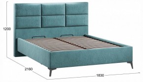 Кровать двуспальная Делана с ПМ Тип 1 в Лесном - lesnoy.ok-mebel.com | фото 4