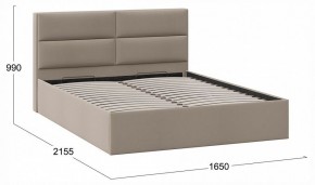 Кровать двуспальная Глосс с ПМ Тип 1 в Лесном - lesnoy.ok-mebel.com | фото 4