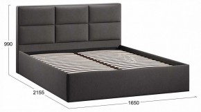 Кровать двуспальная Стелла с ПМ Тип 1 в Лесном - lesnoy.ok-mebel.com | фото 4