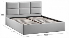 Кровать двуспальная Стелла с ПМ Тип 1 в Лесном - lesnoy.ok-mebel.com | фото 3