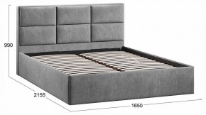 Кровать двуспальная Стелла с ПМ Тип 1 в Лесном - lesnoy.ok-mebel.com | фото 4