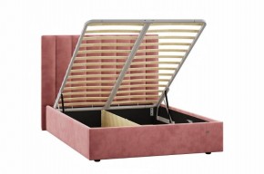 Кровать Ingrid 1400 с основанием и ПМ (Ультра коралл) Модель 312 в Лесном - lesnoy.ok-mebel.com | фото 2