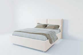 Кровать Корсика с ПМ 800 (экокожа белая) в Лесном - lesnoy.ok-mebel.com | фото 2