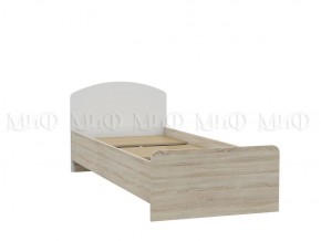 МАРТИНА Кровать 800 с настилом ЛДСП (Белый глянец/дуб сонома) в Лесном - lesnoy.ok-mebel.com | фото