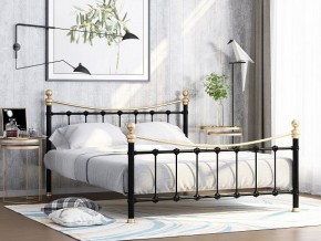 Кровать металлическая "Эльда" Черный/Золото в Лесном - lesnoy.ok-mebel.com | фото