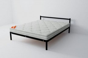 Кровать Мета с матрасом 800 (черный) в Лесном - lesnoy.ok-mebel.com | фото 1