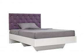 Кровать Милана (1200) Каретная стяжка, на щитах в Лесном - lesnoy.ok-mebel.com | фото 2