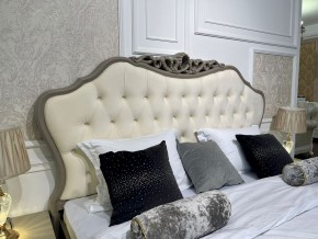 Кровать Мокко 1600 с мягким изголовьем + основание (серый камень) в Лесном - lesnoy.ok-mebel.com | фото 2