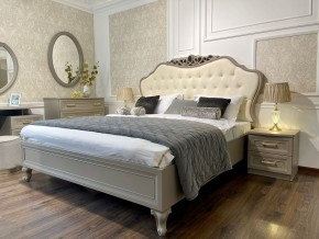 Кровать Мокко 1600 с мягким изголовьем + основание (серый камень) в Лесном - lesnoy.ok-mebel.com | фото 3