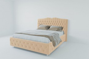 Кровать Нягань с ПМ 900 (экокожа бежевая) в Лесном - lesnoy.ok-mebel.com | фото