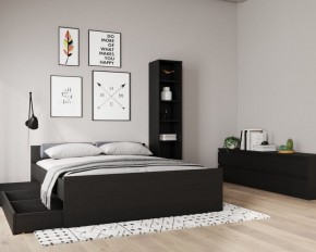 Кровать ОРИОН двухспальная с ортопедическим основанием 180х200, цвет Дуб Венге в Лесном - lesnoy.ok-mebel.com | фото 3