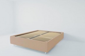 Кровать Подиум с ортопедическим основанием 800 (велюр светло-серый) в Лесном - lesnoy.ok-mebel.com | фото 2