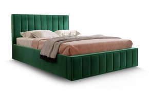 Кровать "Вена" 1400 СТАНДАРТ Вариант 1 Мора зеленый + ортопедическое основание на 5 опорах в Лесном - lesnoy.ok-mebel.com | фото