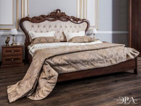 Кровать с мягким изголовьем Афина 1600 (караваджо) в Лесном - lesnoy.ok-mebel.com | фото 1