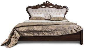 Кровать с мягким изголовьем Афина 1600 (караваджо) в Лесном - lesnoy.ok-mebel.com | фото 2