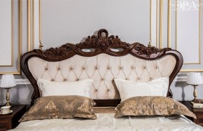 Кровать с мягким изголовьем Афина 1600 (караваджо) в Лесном - lesnoy.ok-mebel.com | фото 4