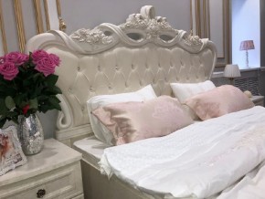 Кровать с мягким изголовьем Афина 1600 (крем корень) в Лесном - lesnoy.ok-mebel.com | фото 3