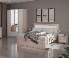 Кровать 1.6 Глэдис М31 с настилом и мягкой частью (ЯШС/Белый) в Лесном - lesnoy.ok-mebel.com | фото 4