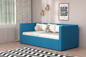 Кровать с ПМ (арт.030) (с/м 900*2000мм) (б/матр), ткань синяя в Лесном - lesnoy.ok-mebel.com | фото