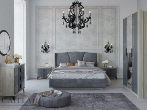 Кровать Шер КР-23-М-16 (дуб серый/Alpina 14 графит) 1600 в Лесном - lesnoy.ok-mebel.com | фото 3
