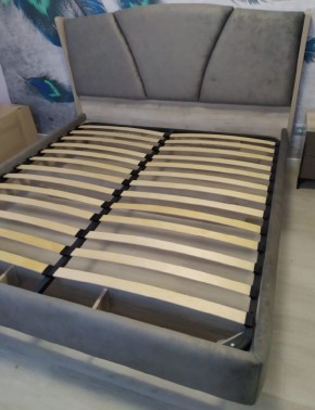 Кровать Шер КР-23-М-16 (дуб серый/Alpina 14 графит) 1600 в Лесном - lesnoy.ok-mebel.com | фото 4