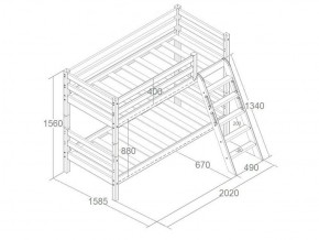 Кровать Сонечка 2-х ярусная (модульная) в Лесном - lesnoy.ok-mebel.com | фото 6