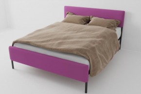 Кровать Стандарт Мини с ортопедическим основанием 800 (велюр розовый) в Лесном - lesnoy.ok-mebel.com | фото