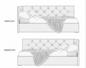 Кровать угловая Хлоя интерьерная +основание/ПМ/бельевое дно (80х200) в Лесном - lesnoy.ok-mebel.com | фото 5