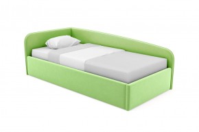 Кровать угловая Лэсли интерьерная +основание (90х200) 1 кат. ткани в Лесном - lesnoy.ok-mebel.com | фото