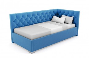 Кровать угловая Виола интерьерная +основание (90х200) 4 кат. ткани в Лесном - lesnoy.ok-mebel.com | фото