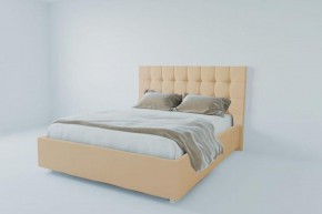 Кровать Венеция без основания 800 (экокожа бежевая) в Лесном - lesnoy.ok-mebel.com | фото 1