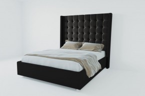 Кровать Венеция ЛЮКС с ПМ 1200 (экокожа кольт ч) в Лесном - lesnoy.ok-mebel.com | фото 2