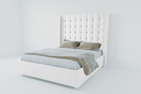 Кровать Венеция ЛЮКС с ПМ 1800 (экокожа белая) в Лесном - lesnoy.ok-mebel.com | фото 2