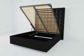 Кровать Венеция ЛЮКС с ПМ 1800 (экокожа кольт ч) в Лесном - lesnoy.ok-mebel.com | фото 2