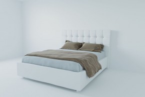 Кровать Венеция с ПМ 800 (экокожа белая) в Лесном - lesnoy.ok-mebel.com | фото 2