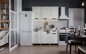 Кухня ДИОР 1500 (Белый/Дуб Крафт белый) в Лесном - lesnoy.ok-mebel.com | фото