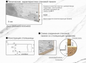 Кухонный фартук со столешницей (А-010) в едином стиле (3050 мм) в Лесном - lesnoy.ok-mebel.com | фото 6