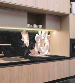 Кухонный фартук со столешницей (А-05) в едином стиле (3050 мм) в Лесном - lesnoy.ok-mebel.com | фото 1