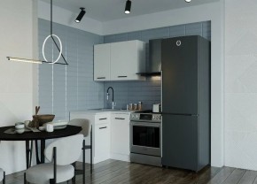 Кухонный гарнитур Белый Глянец 1000*1000 (Стол. 26мм) в Лесном - lesnoy.ok-mebel.com | фото