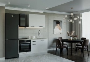 Кухонный гарнитур Белый Глянец 1600 (Стол. 26мм) в Лесном - lesnoy.ok-mebel.com | фото