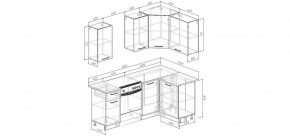 Кухонный гарнитур Белый Глянец 2000*1200 (Стол. 26мм) в Лесном - lesnoy.ok-mebel.com | фото 2