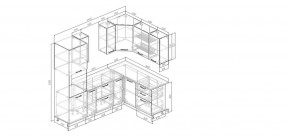Кухонный гарнитур Белый Глянец 2400*1600 (Стол. 26мм) в Лесном - lesnoy.ok-mebel.com | фото 2