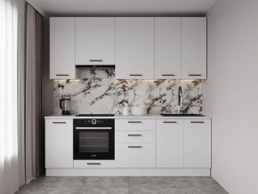 Кухонный гарнитур Белый Глянец 2400 h950 (Стол. 26мм) в Лесном - lesnoy.ok-mebel.com | фото