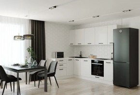 Кухонный гарнитур Белый Глянец 2600*1600 (Стол. 26мм) в Лесном - lesnoy.ok-mebel.com | фото