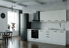 Кухонный гарнитур Белый Глянец 2800 (Стол. 38мм) в Лесном - lesnoy.ok-mebel.com | фото