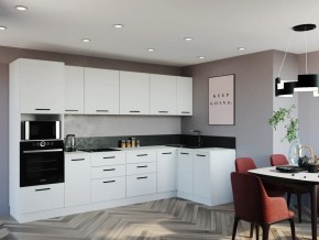 Кухонный гарнитур Белый Глянец 3200*1400 (Стол. 38мм) в Лесном - lesnoy.ok-mebel.com | фото